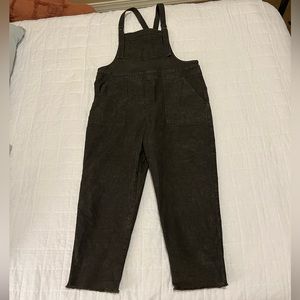 Aerie Size L corduroy vintage grey overalls!